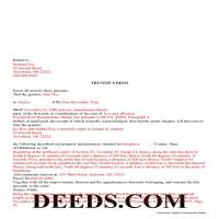 Completed Example of the Trustee Deed Document Page 1