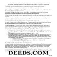 Personal Representative Deed of Sale Guide Page 1