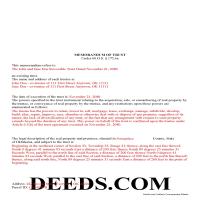 Completed Example of the Memorandum of Trust Form Page 1