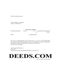 Umatilla County Trustee Deed Form Page 1