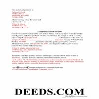Tipton County Completed Example of the Administrator Deed Document Page 1