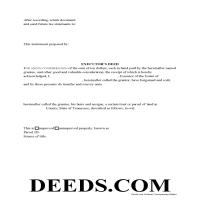 Robertson County Executor Deed Form Page 1