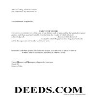 Executor Deed Form Page 1