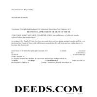 Assignment of Deed of Trust Form Page 1