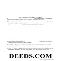 Giles County Disclaimer of Interest Form Page 1