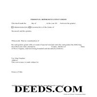 Personal Representative Deed Form Page 1