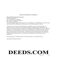 Power of Attorney Form Page 1