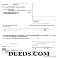 Adams County Disclaimer of Interest form Page 1