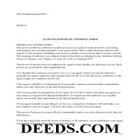 Durable Power of Attorney Form Page 1