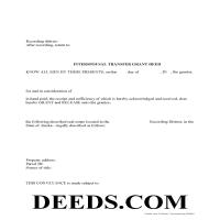 Interspousal Transfer Grant Deed Form Page 1