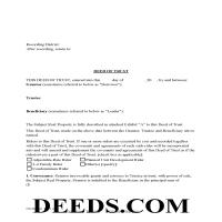 Deed of Trust Form Page 1