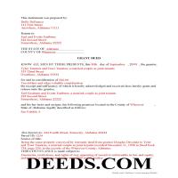 Completed Example of the Grant Deed Document Page 1