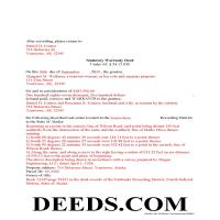 Completed Example of the Warranty Deed Document Page 1