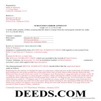 Completed Example of the Correction Deed Document Page 1