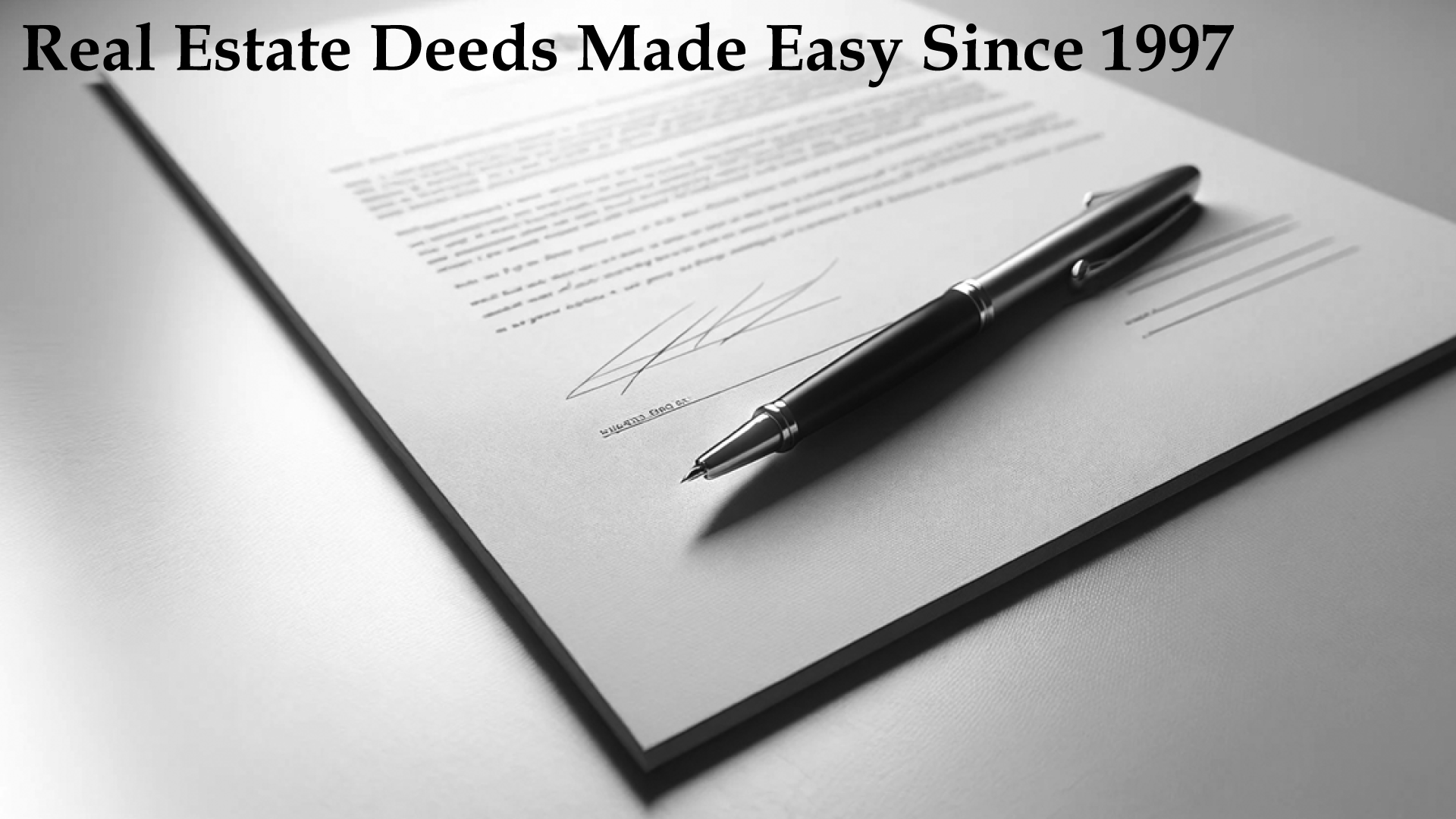 Deeds.com Real Estate Deeds Made Easy Since 1997.